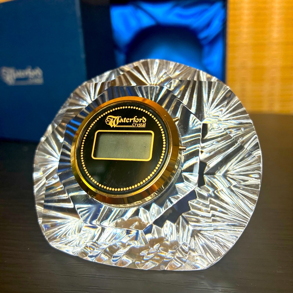 Waterford Crystal Desk Clock